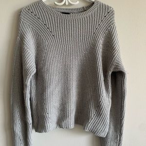 Ardene knit sweater grey Small